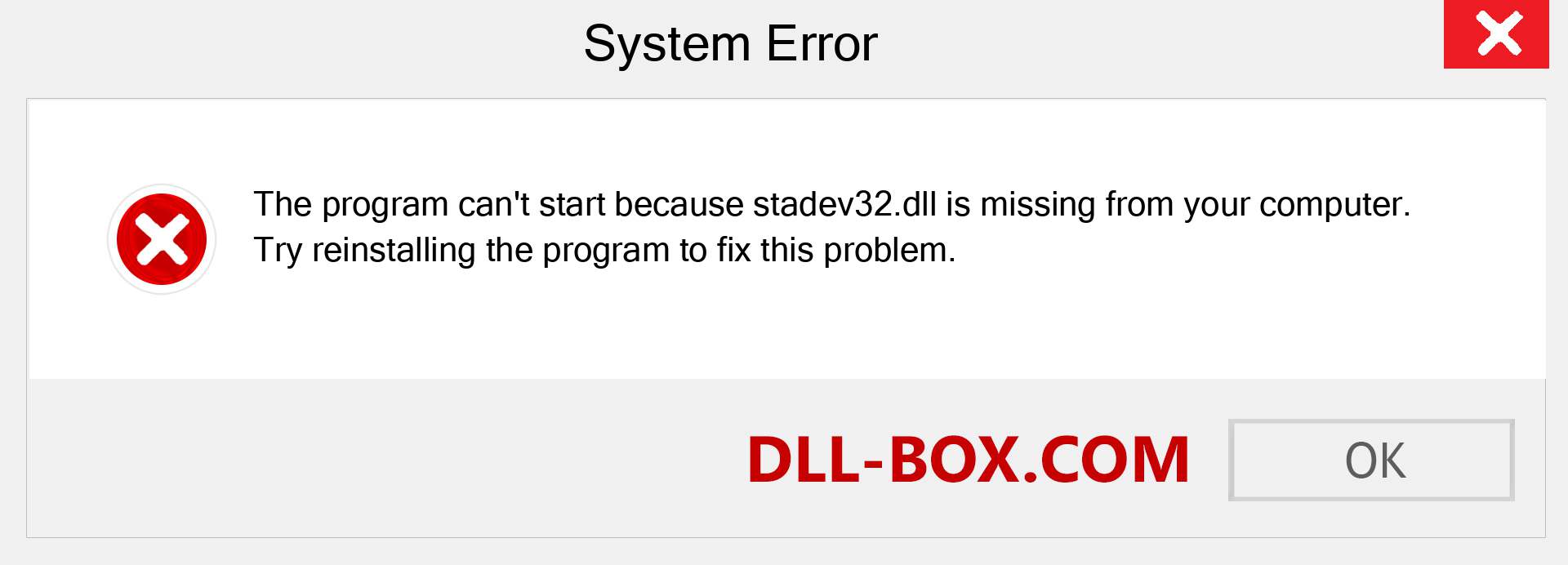  stadev32.dll file is missing?. Download for Windows 7, 8, 10 - Fix  stadev32 dll Missing Error on Windows, photos, images